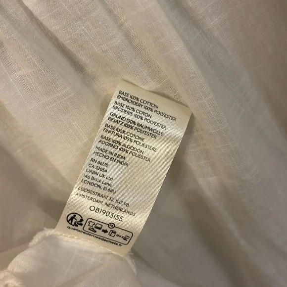 Free People White Eyelet Blouse - Picture 10 of 12